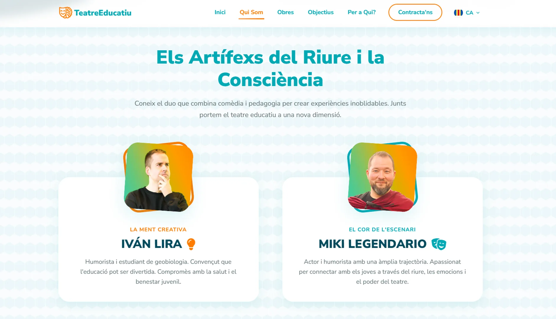 Sección de obras de TeatreEducatiu